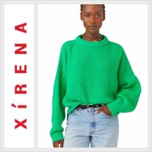 Xirena kenden alpaca blend sweater in green L